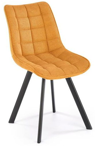 Virtuves Krēsls Halmar K549 61x47x84cm, Melns/Oranžs