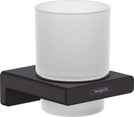 Glāze Hansgrohe AddStoris Ar Turētāju, Melna