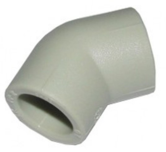 Līkums FPlast PPR 45° D20mm Balts