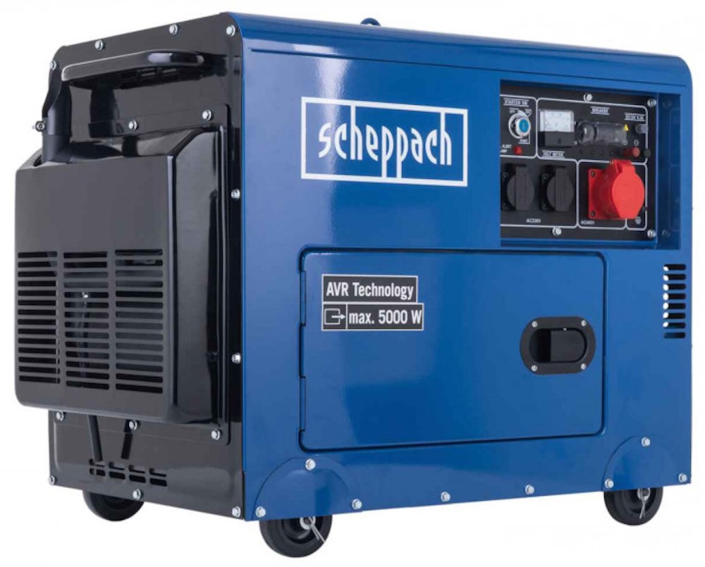 Dīzeļdegvielas Ģenerators Scheppach SG5200D 5kW 400V