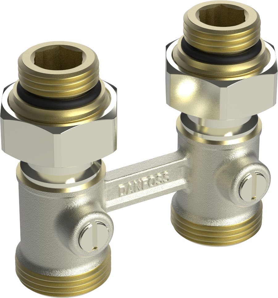 Termovārsts Danfoss RLV-KB Н-veida radiatoru noslēgvārsts