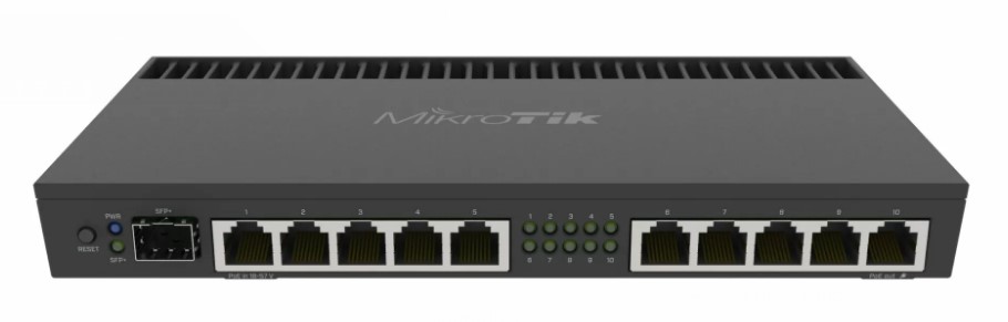 Rūteris Mikrotik RB4011iGS+RM 5Ghz 1000Mbps Melns