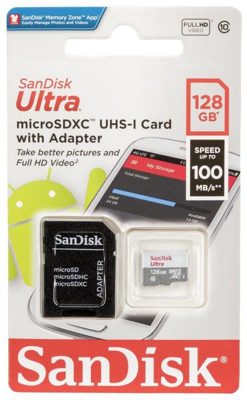 Atmiņas Karte SanDisk SDSQUNR-128G-GN3MA Micro SD