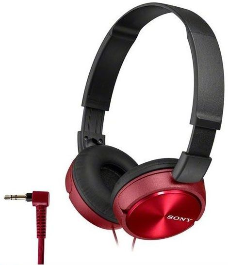 Austiņas Sony MDR-ZX310 Sarkanas (MDRZX310R.AE)