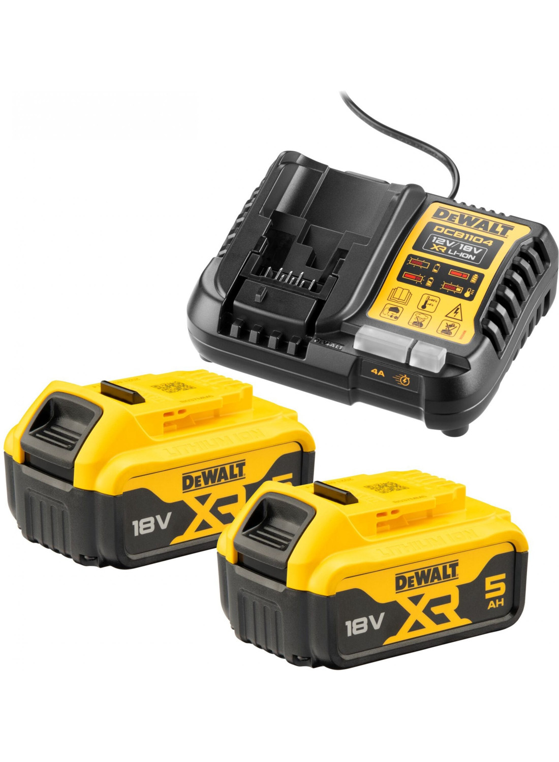 Akumulatoru Un Lādētāju Komplekts Dewalt DCB1104P2-QW