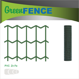 Žogs (Žoga Siets), Metināts, cinkots, PVC pārklāts, 1.2x25m rullis, 50x100mm acs, 2.1mm stieple (000426) | Roll fences | prof.lv Viss Online