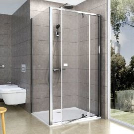 Ravak Pivot PPS 100cm Shower Wall Transparent Satin (90GA0U00Z1) OUTLET (Damaged packaging) | Ravak | prof.lv Viss Online