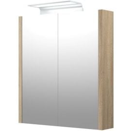 Raguvos Furniture Serena 60 Mirrored Cabinet Grey Oak (1405310)