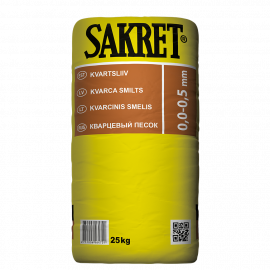 Кварцевый песок Sakret QS фракция 0-0,5 мм 25 кг | Sakret | prof.lv Viss Online