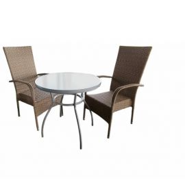 Dārza Mēbeļu Komplekts Besk, Galds + 2 krēsli, Brūns (148941) | Outdoor furniture sets | prof.lv Viss Online