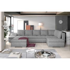 Izlaižams Dīvāns Eltap Giovanni Monolith U Veida 200x340x88cm Kreisais Stūris Pelēks (GI63) | Izvelkamie dīvāni | prof.lv Viss Online