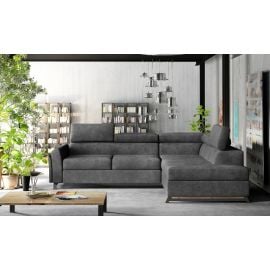 Stūra Dīvāns Izvelkams Eltap Kairos Dora 197x265x95cm Labais Stūris Pelēks (Kr_19) | Izvelkamie dīvāni | prof.lv Viss Online