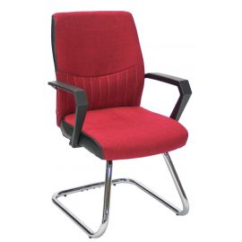 Кресло для посетителей Home4You Angelo, 57x58x90 см, красное (27942) | Стулья для посетителей | prof.lv Viss Online