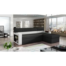 Eltap Rico Sawana/Soft Pull-Out Corner Sofa 55x250x85cm, Black (R30) | Upholstered furniture | prof.lv Viss Online