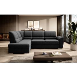 Eltap Siber Flowers Corner Pull-Out Sofa 186x270x93cm, Black (CO-SIB-LT-10FL) | Living room furniture | prof.lv Viss Online