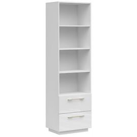 Черно-красно-белый шкаф FL Smart, 60x42x205 см, белый (S477-REG2S/KPL-BAL/BIP) | Мебель для гостиной | prof.lv Viss Online