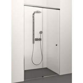 Стеклянные двери для душа Serena 120cm 120SER с прозрачным хромированным покрытием | Двери и стены для душа | prof.lv Viss Online