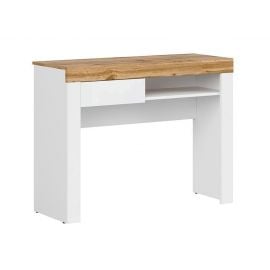 Black Red White Holten Writing Desk, 106.2x40x81.5cm, White, Oak (S440-BIU1S-BI/DWO/BIP) | Dressing tables | prof.lv Viss Online