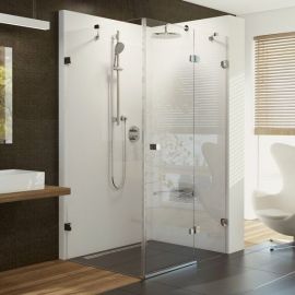 Ravak Brilliant 80x80cm BSDPS R Shower Enclosure Right Side, Transparent Chrome (Without installation kit B SET) (0UP44A00Z1) | Ravak | prof.lv Viss Online