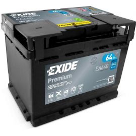Exide Premium EA640 Auto Akumulators 64Ah, 640A