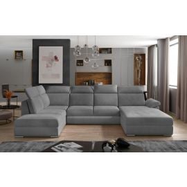 Eltap Evanell Monolith Corner Pull-Out Sofa 216x336x102cm, Grey (Evl_50) | Corner couches | prof.lv Viss Online