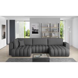 Eltap Bonito Flores Corner Pull-Out Sofa 175x350x92cm, Grey (CO-BON-RT-05FL) | Corner couches | prof.lv Viss Online