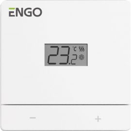 Engo EASYBATW Wireless Thermostat 2xAAA, White (1982506) | Heated floors | prof.lv Viss Online