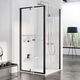 Ravak Pivot 120cm PDOP2 120 Shower Door Transparent Black (03GG0300Z1) | Shower doors and walls | prof.lv Viss Online