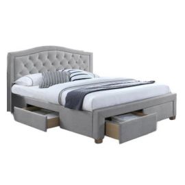Кровать Electra для двуспальной кровати 140x200 см, без матраса, серого цвета | Signal | prof.lv Viss Online