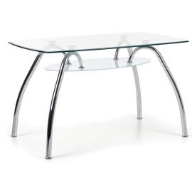 Журнальный столик Halmar Corwin Bis из стекла, 125x75 см, прозрачный | Стеклянные столы | prof.lv Viss Online