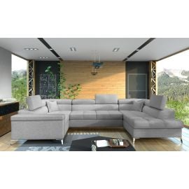 Eltap Thiago Sawana Corner Pull-Out Sofa 43x208x88cm, Grey (Th_11) | Corner couches | prof.lv Viss Online