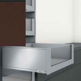 Blum myLegrabox C-Pure Внутренний выдвижной ящик с дизайнерским элементом, 550 мм, уголь/нержавеющая сталь (53.55.05.69) | Blum | prof.lv Viss Online