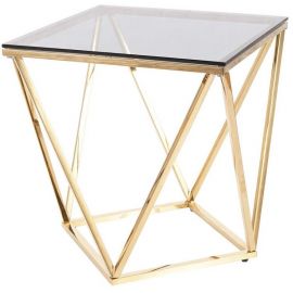 Signal Silver B Coffee Table, 50x50x53cm, Silver (SILVERBCZL) | Glass tables | prof.lv Viss Online