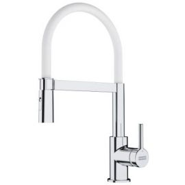 Franke Lina Semi Pro Kitchen Sink Mixer Tap NEW White/Chrome (115.0626.088)