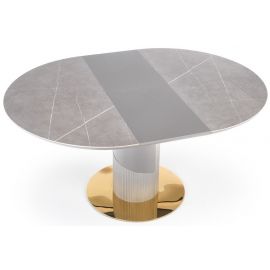 Стол раскладной Halmar Muscat 160x120x76 см, серый | Кухонные столы | prof.lv Viss Online