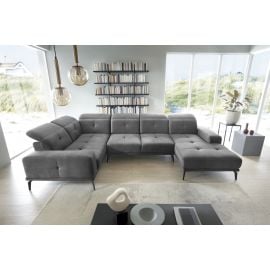 Eltap Neviro Cloud Corner Sofa 201x350x77cm, Grey (CO-NEV-LT-03NU) | Sofas | prof.lv Viss Online