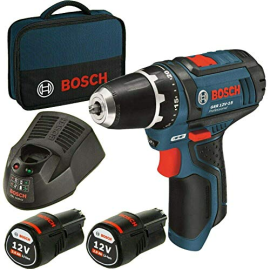 Аккумуляторный шуруповерт/дрель Bosch GSR 12V-15 12V 2Ah (060186810F) | Шуруповерты | prof.lv Viss Online