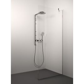 Conforto Cor 120cm 120CON_C Glass Service Shower Wall Transparent Chrome | Shower doors and walls | prof.lv Viss Online