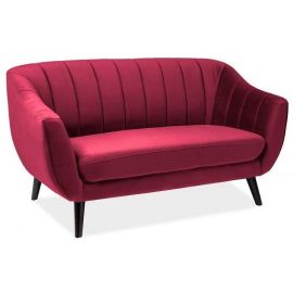 Сигнальный элитный 2 бархатный несъемный диван 156x56x83см, красный (ELITE2V59BO) | Мебель для гостиной | prof.lv Viss Online