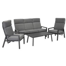 Home4you Casper Garden Furniture Set Grey | Outdoor furniture sets | prof.lv Viss Online