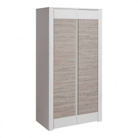 Шкаф для одежды Halmar Alvo, 58x102x198 см, белый, бежевый (FUR-ALVO-AWP/AB-SZF2D) | Шкафы для одежды | prof.lv Viss Online