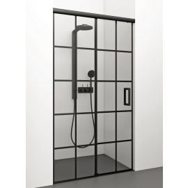 Glass Service Serena 120cm 120SER_B_D3 Shower Door Transparent Black | Stikla Serviss | prof.lv Viss Online