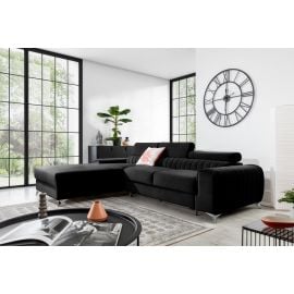 Eltap Grayson Loco Corner Pull-Out Sofa 205x275x98cm, Black (CO-GRA-LT-10LO) | Sofas | prof.lv Viss Online