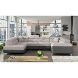 Мягкий угловой диван Eltap Letto Soro/Soft с выдвижным механизмом 58x340x90 см, серый (Le_50) | Мебель для гостиной | prof.lv Viss Online