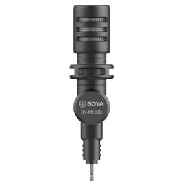 Boya BY-M100D Clip-On Lavalier Microphone, Black | Microphones | prof.lv Viss Online