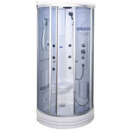Duschy 6106 92x92cm Steam Shower Cabin Silver | Shower cabines | prof.lv Viss Online