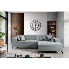 Eltap Solange Savoi Corner Pull-Out Sofa 196x292x80cm, Grey (Sol_103) | Corner couches | prof.lv Viss Online