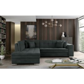 Eltap Pieretta Monolith Corner Pull-Out Sofa 58x260x80cm, Grey (Prt_44) | Corner couches | prof.lv Viss Online