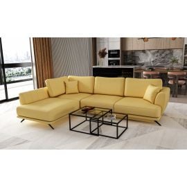 Eltap Larde Savoy Corner Pull-Out Sofa 191x276x90cm, Yellow (CO-LAR-LT-45SA) | Corner couches | prof.lv Viss Online