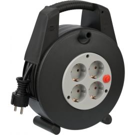 Brennenstuhl Vario Line Cable Box Extension Reel with Grounding 15m, 3x1.5mm², Black (1094200&BRE) | Extension Cable Reel | prof.lv Viss Online